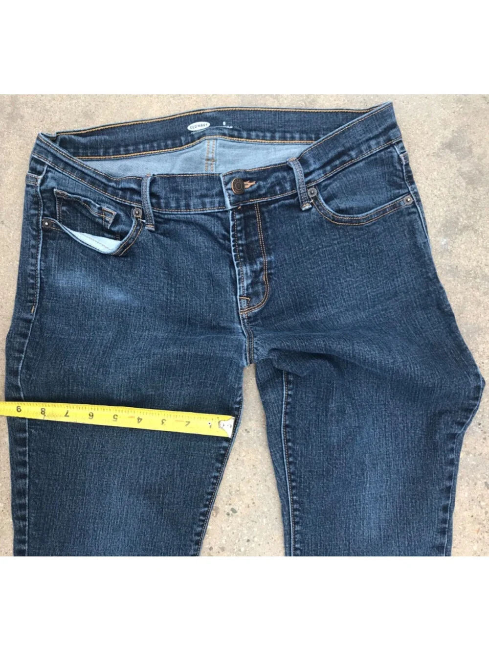 Old Navy Original Mid Rise Skinny Stretch Jeans Medium Wash Womens 8 Short